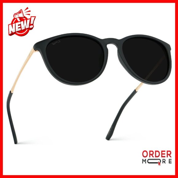 Round Polarized Sunglasses UV400 Protection Lightweight Frame Vintage Retro main image 6
